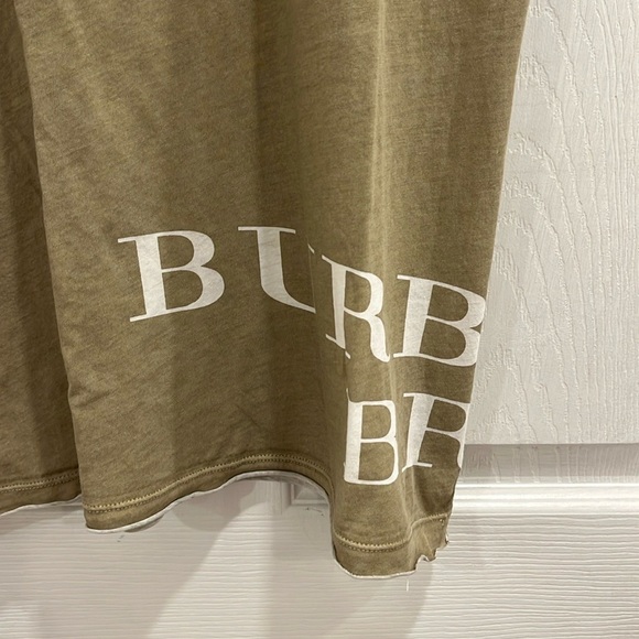 Burberry Brit Logo Scoop Neck Cotton Tee - Picture 4 of 15